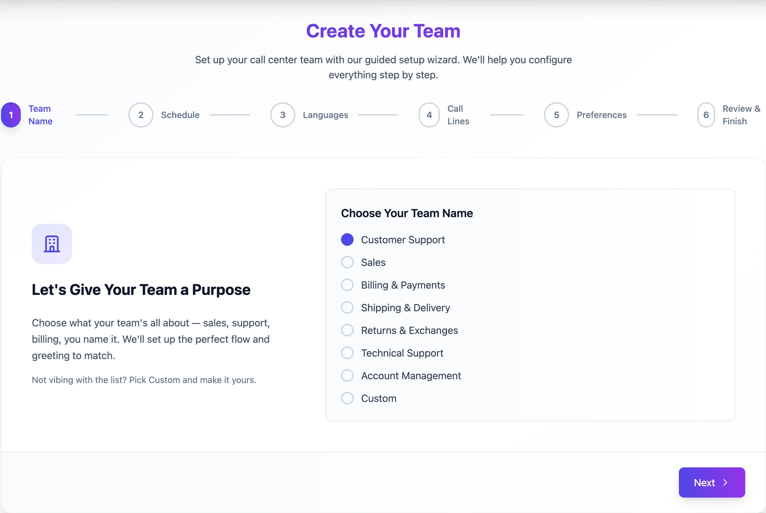 Step 1: Define your team's purpose